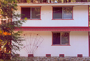 A three-bedroom cabin among the trees